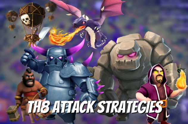 3 Star TH8 Valkyrie Attack Strategy Without Golem