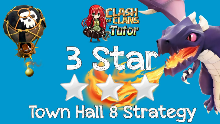 3 Stars Dragon Attack Strategy for Town Hall 8